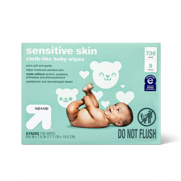up & up Sensitive Skin Baby Wipes  - 736 Count - 1