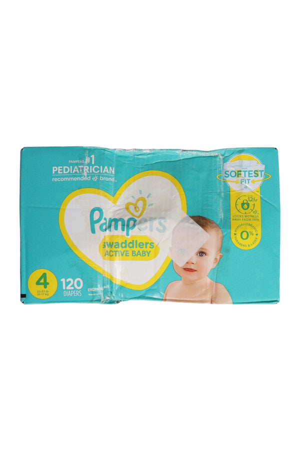 Pampers Swaddlers - Size 4 - 120 Count - Factory Sealed - 1