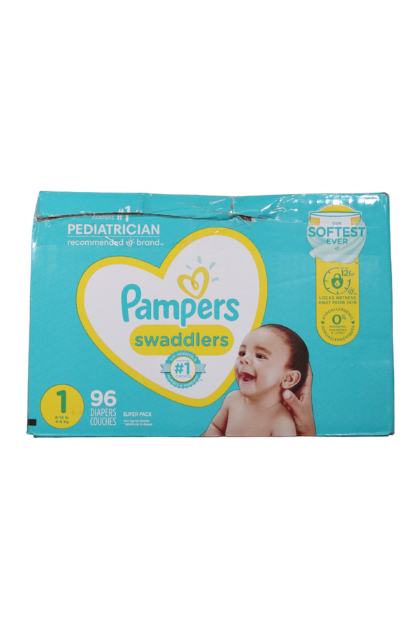 Pampers Swaddlers - Size 1 - 96 Count - Factory Sealed - 1