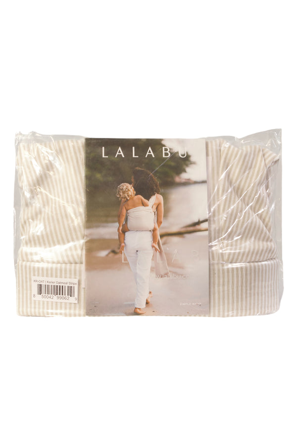 Lalabu Simple Wrap - Oatmeal Stripes - 2