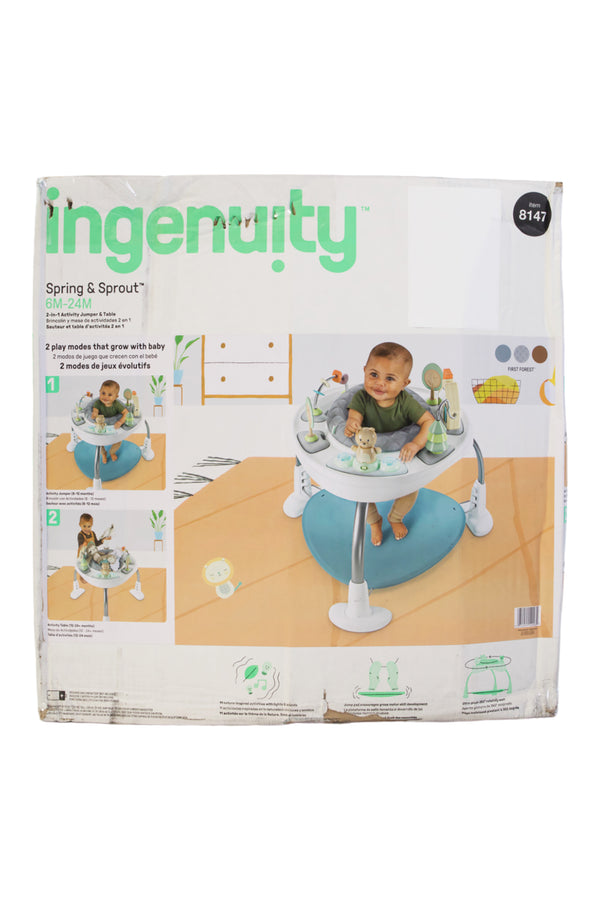 Ingenuity Spring & Sprout 2-in-1 Baby Activity Center - First Forest - 2