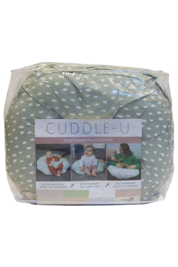 Leachco Cuddle-U Multi-Purpose Nursing Pillow - Sage Dots - 2