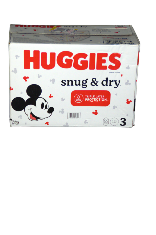 Huggies Snug & Dry Diapers - Size 3 - 100 Count - Open Box - 1