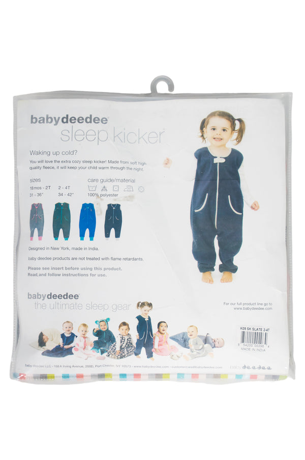 Baby Deedee Sleep Kicker Wearable Blanket - Slate/Hot Pink - 2T - 4T - Like New - 3