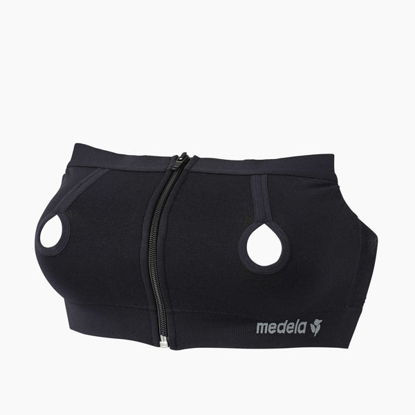 Medela Easy Expression Hands Free Pumping Bustier - Black - M - 1