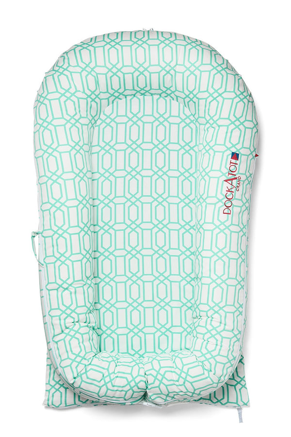 DockATot Grand - Minty Trellis - 1