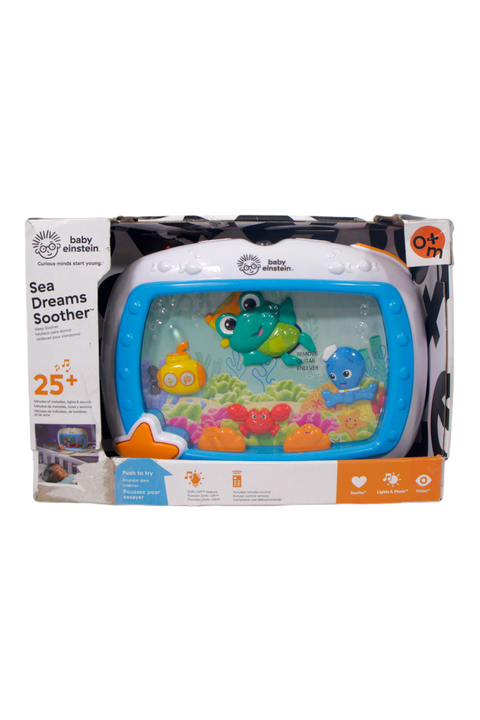 Baby Einstein Sea Dreams Soother Musical Crib Toy and Sound Machine - Original - Well Loved