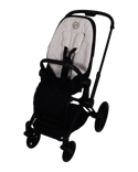 Cybex Priam 4 Frame & Seat Pack  - Matte Black Frame / Off White Seat Pack Without Canopy - 1