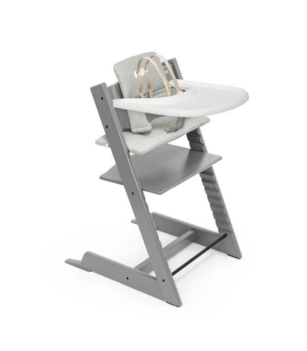 Stokke Tripp Trapp High Chair with Cushion and Tray - Storm Grey/Nordic Grey - 1