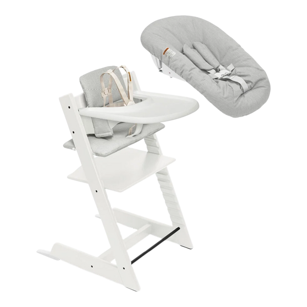 Stokke Tripp Trapp High Chair², Cushion, Tray & Newborn Bundle