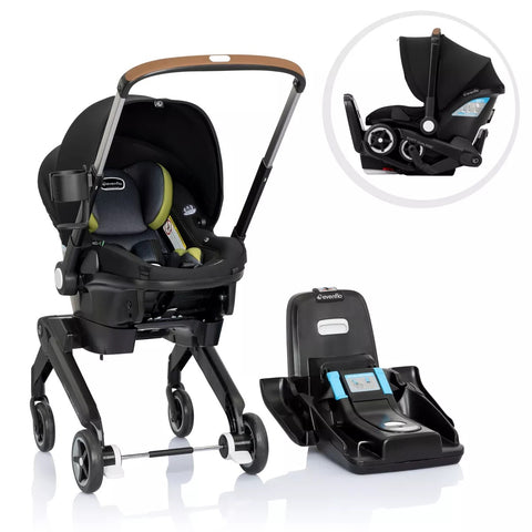 Evenflo Shyft DualRide Infant Car Seat Stroller Combo With Carryall Storage  - Durham