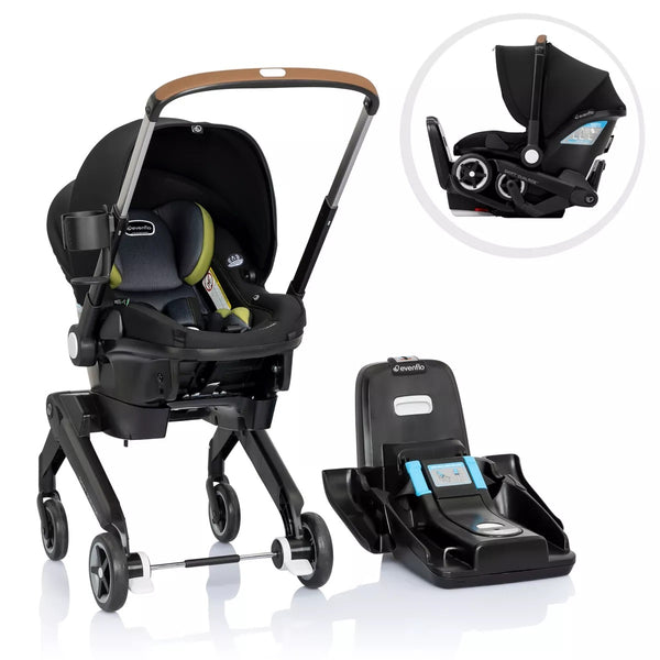 Evenflo Shyft DualRide Infant Car Seat Stroller Combo With Carryall Storage  - Durham - 1
