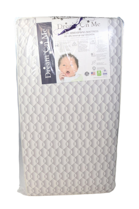 Dream On Me Twilight 5 inch 88 Coil Inner Spring Crib And Toddler Mattress - Grey