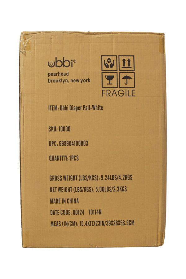 Ubbi Diaper Pail - White - 2