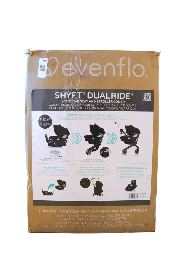 Evenflo Shyft DualRide Infant Car Seat Stroller Combo With Carryall Storage  - Durham - 6