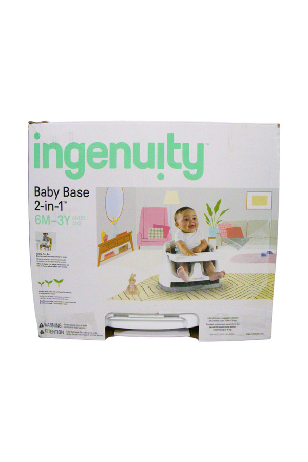 Ingenuity Baby Base 2-in-1 Seat - Cashmere - Like New - 1