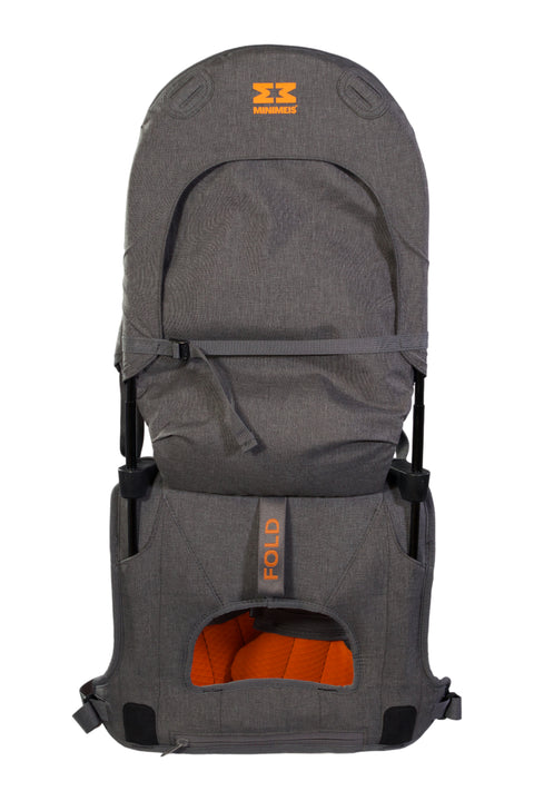 MiniMeis G4 Shoulder Carrier With Matching Backpack - Grey/Orange