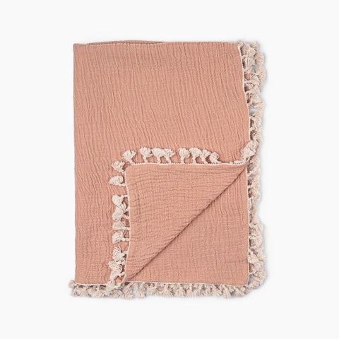 Crane Baby 6 Layer Muslin Baby Blanket - Copper - Factory Sealed