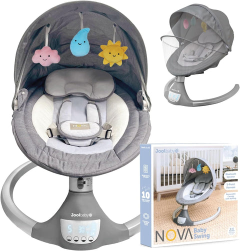 Jool Baby Nova Baby Swing - 2024 Model - Grey