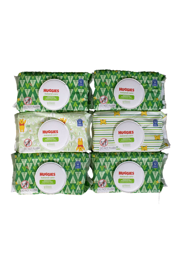 Huggies Natural Care Sensitive Baby Wipes - 6 Pack/288 Wipes - Like New - 2