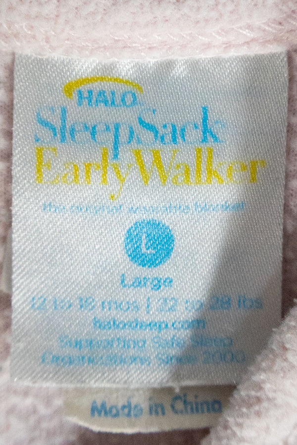 Halo Early Walker SleepSack Wearable Blanket - Pink Sleepy Owl - Large - Gently Used - 3