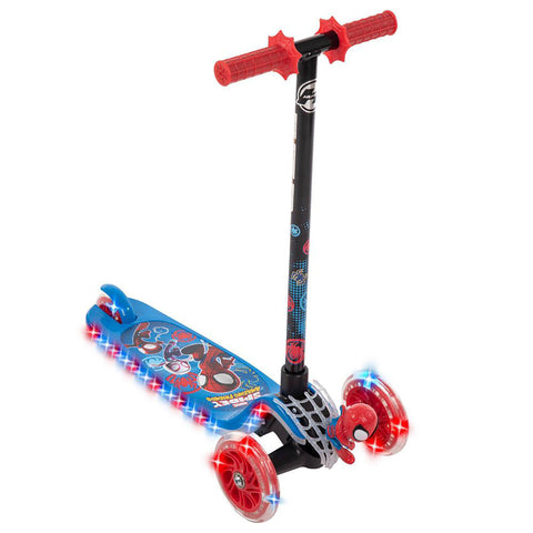 Huffy 3-Wheel Tilt N Turn Kick Scooter - Spidey and His Amazing Friends