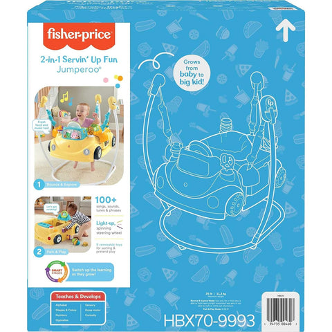 Fisher-Price 2-in-1 Jumperoo Baby Activity Center - Servin' Up Fun