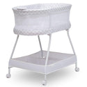 Delta Children Sweet Dreams Bassinet with Airflow Mesh - Grey Infinity - Like New - 1