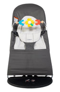 Babybjorn Bouncer Bundle with Toy Bar -  Dark Gray/Gray - Flying Friends - 1