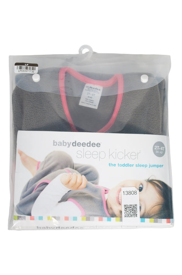 Baby Deedee Sleep Kicker Wearable Blanket - Slate/Hot Pink - 2T - 4T - Like New - 2