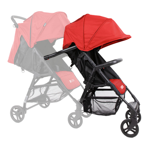 Buy classic-red-with-old-logo Zoe The Tandemᵛ¹ Add-On Seat