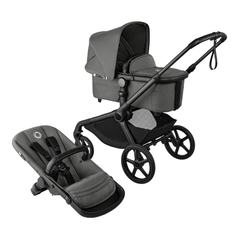 Buy moon-grey-with-black-frame Bugaboo Kangaroo Complete Stroller
