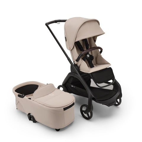 Bugaboo Dragonfly Bassinet and Seat Stroller - Black/Desert Taupe-Desert Taupe