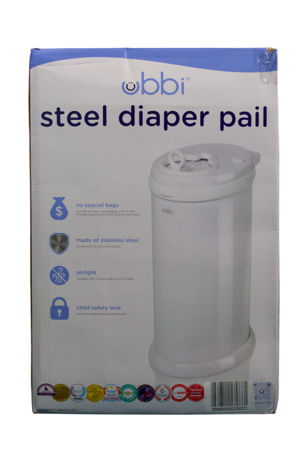 Ubbi Diaper Pail - White - 2