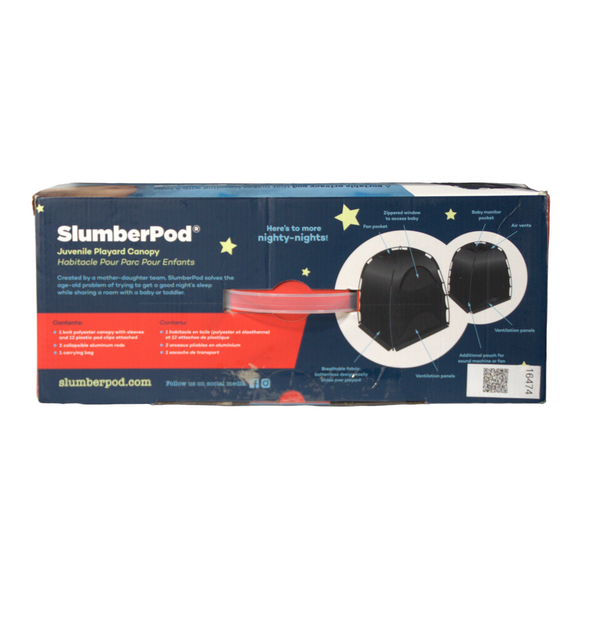 SlumberPod Portable Sleep Pod 3.0 - Black/Grey - Open Box - 3