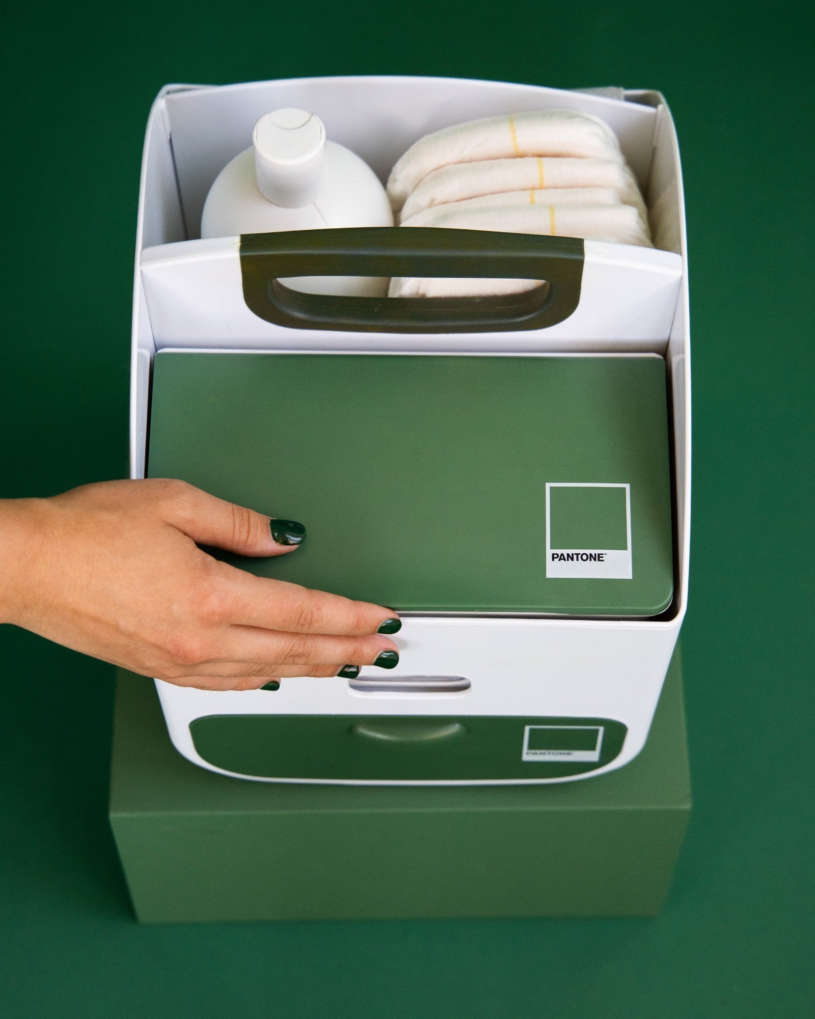 Diaper Wipes Dispenser Ubbi Diaper Caddy Organizer, Stores Baby