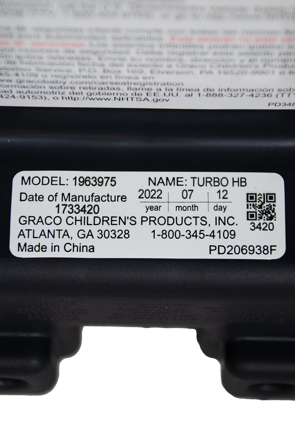 Graco TurboBooster Highback Booster Car Seat - Glacier - 2022 - Open Box - 4