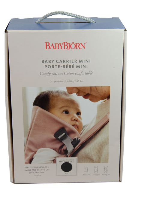Babybjorn Baby Carrier Mini - Cotton - Black