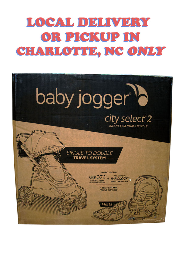 Baby Jogger City Select 2 Travel System - Eco Collection Infant Essentials Bundle - Harbor Grey - 3