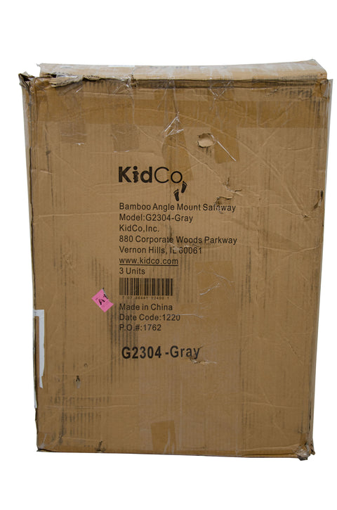 KidCo Angle Mount Bamboo Safety Gate - Grey - Open Box