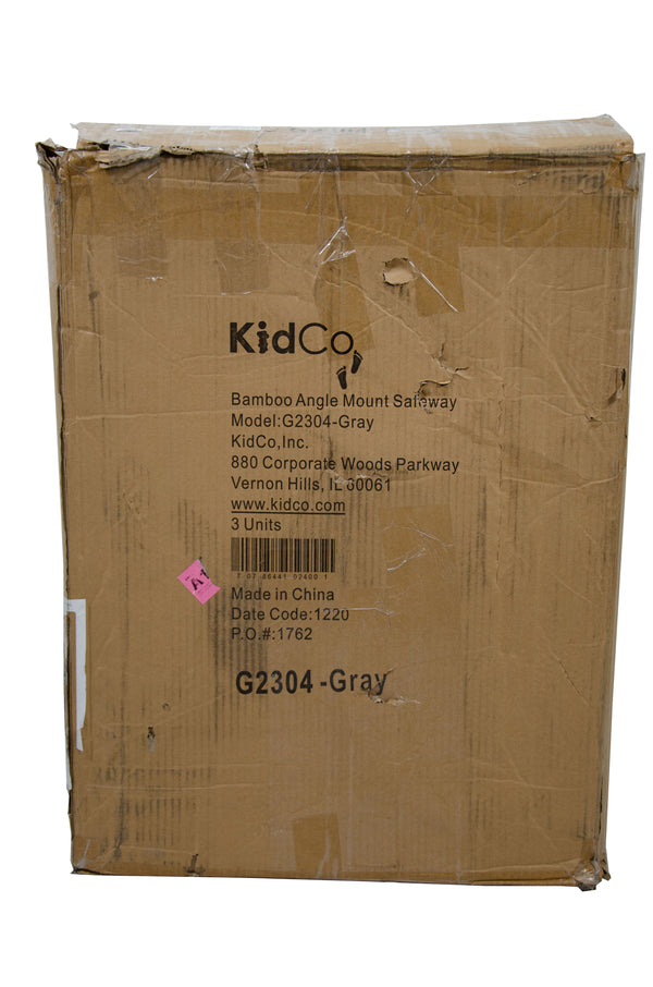 KidCo Angle Mount Bamboo Safety Gate - Grey - Open Box - 1