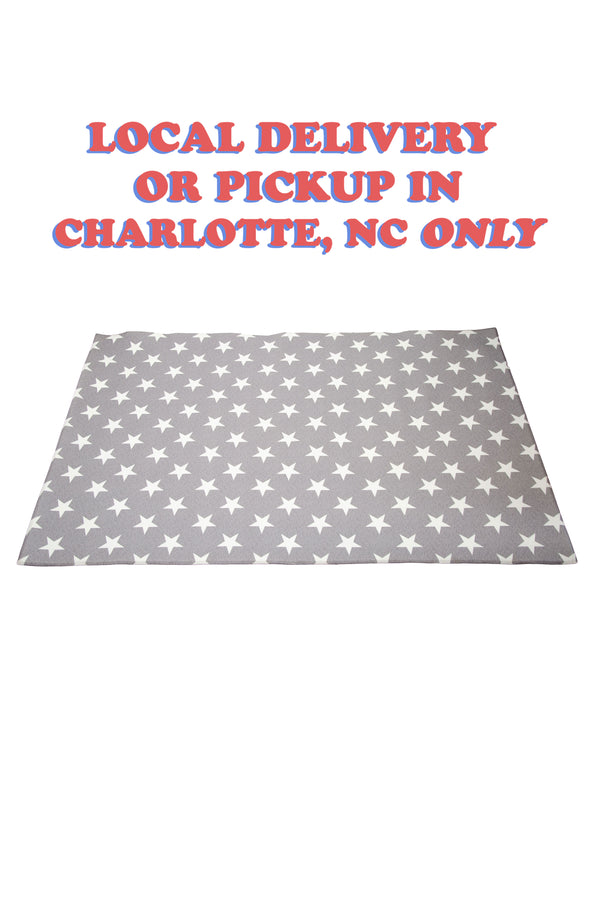 Baby Care Reversible Playmat - Grey Arrows and Stars - 1