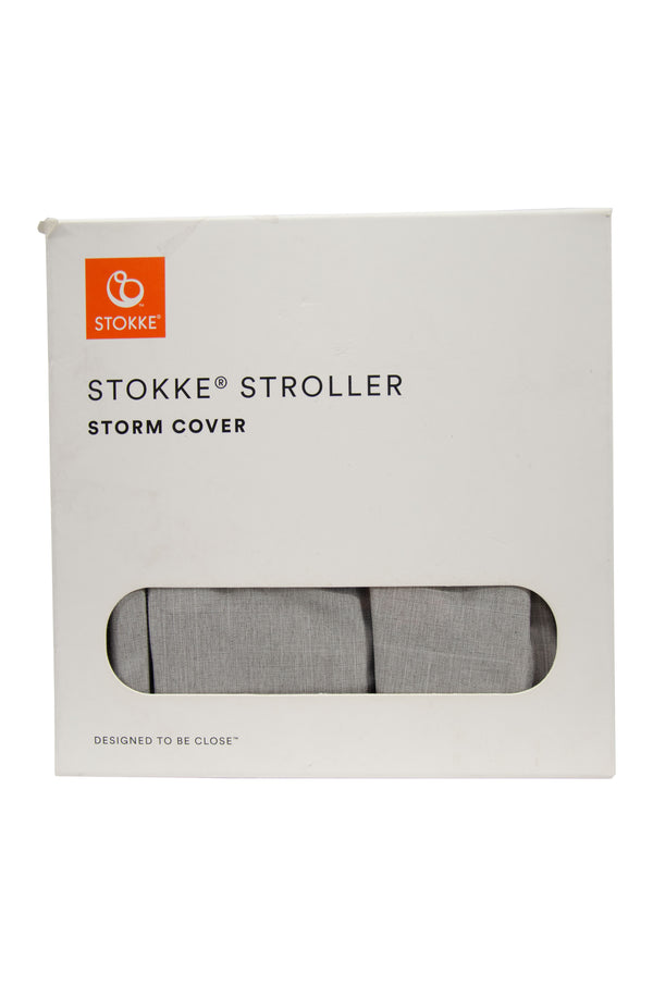Stokke Stroller Storm Cover - Grey Melange - Open Box - 1