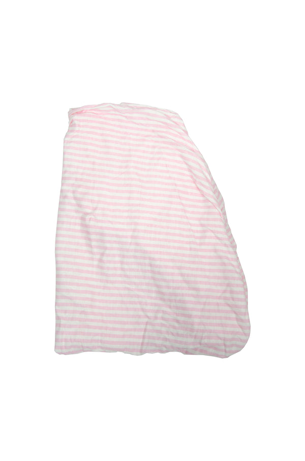 Gerber Stripe Organic Cotton Fitted Crib Sheet - Pink/ White - Gently Used - 1