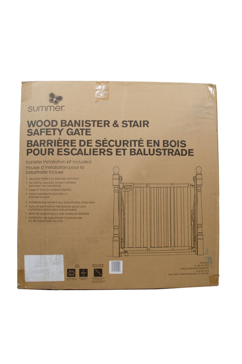 Summer Infant Wood Banister & Stair Safety Gate - Original - Open Box