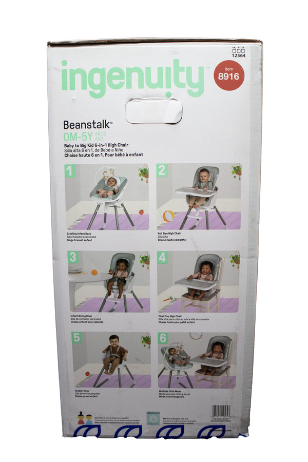 Ingenuity Beanstalk Baby to Big Kid 6-in-1 High Chair - Ray - Open Box - 3