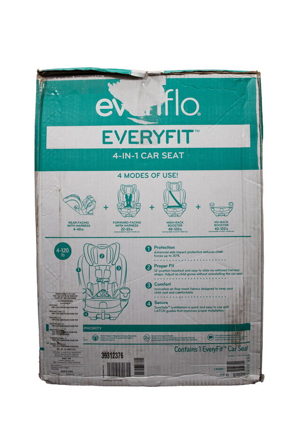 Evenflo EveryFit 4-in-1 Convertible Car Seat - Olympus - 2022 - Open Box - 4