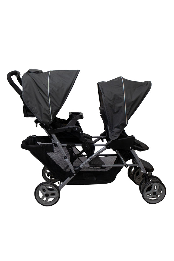 Graco DuoGlider Click Connect Double Stroller - Glacier - 2021 - Gently Used - 3