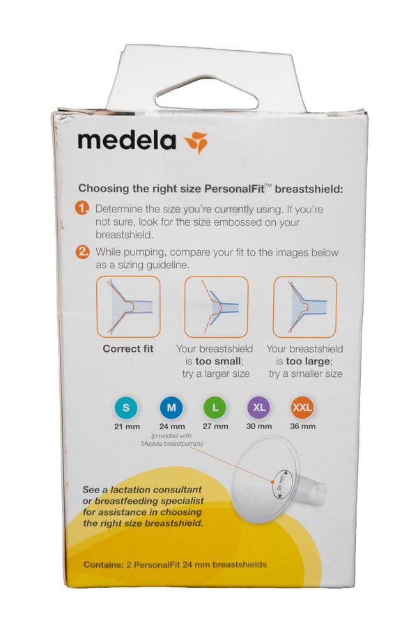 Medela PersonalFit Breast Shields - 24mm - Factory Sealed - 3