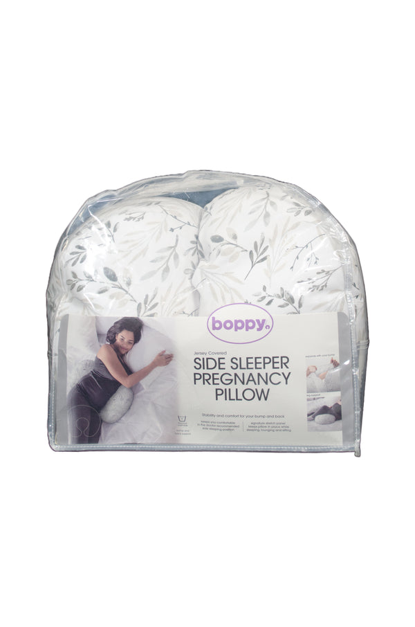 Boppy Side Sleeper Pregnancy Pillow - Gray Falling Leaves - Open Box - 2